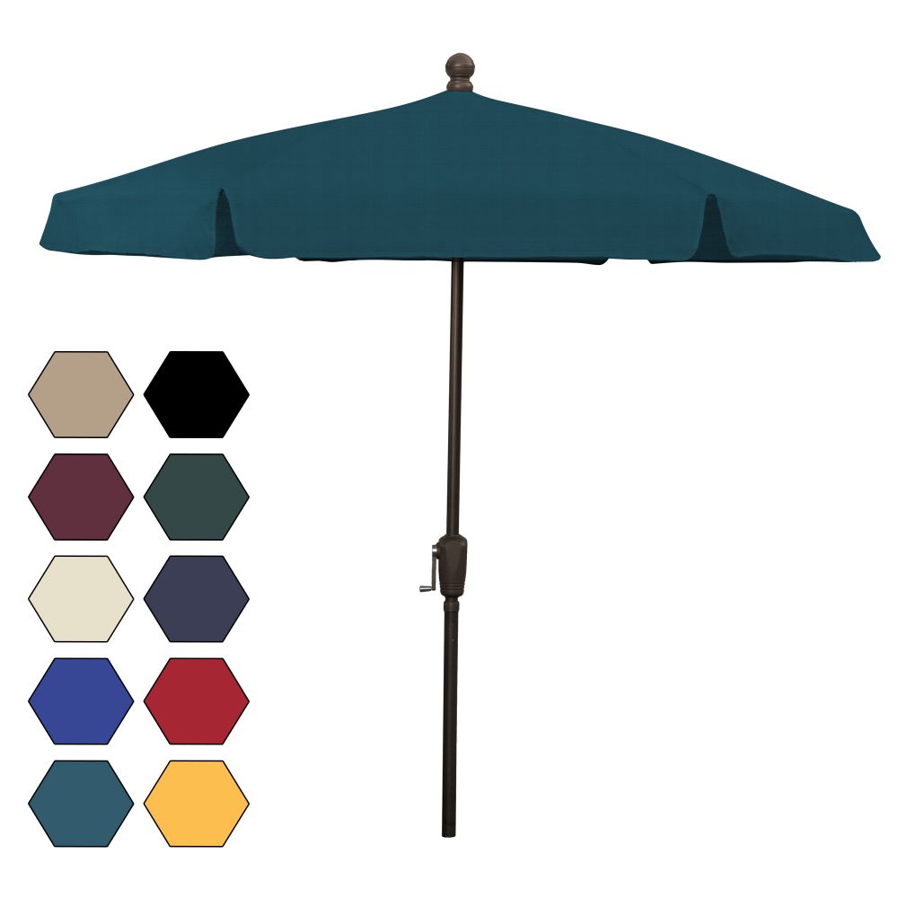 Fiberbuilt Umbrellas & Cushions 7GCRCB-T-Teal 7.5